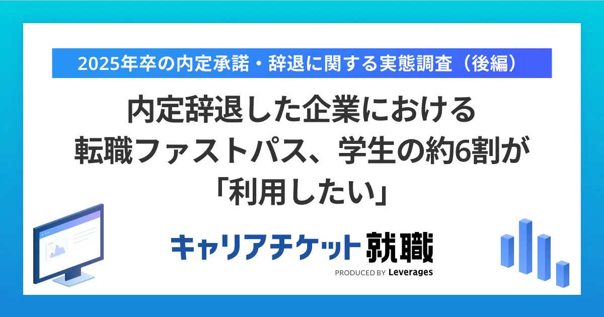 2025年卒の内定承諾・辞退に関する実態調査（後編）のイメージ