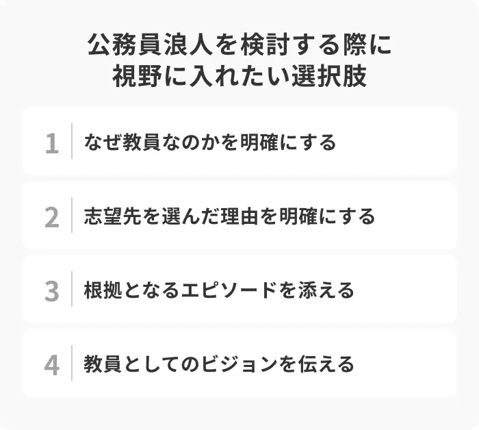 教員の志望理由の書き方のポイント4選のイメージ