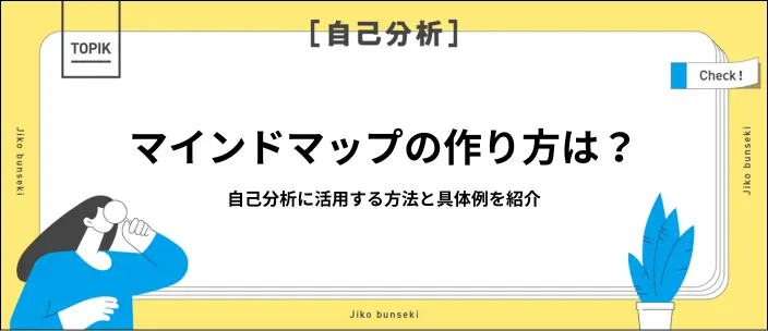自己分析でマインドマップを利用する5つの手順と作成のコツを紹介のイメージ