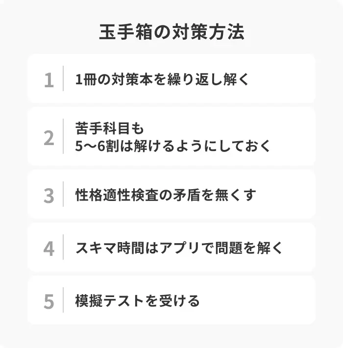 玉手箱の対策方法5選のイメージ
