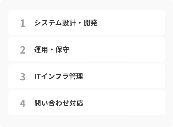 社内SEの仕事内容のイメージ