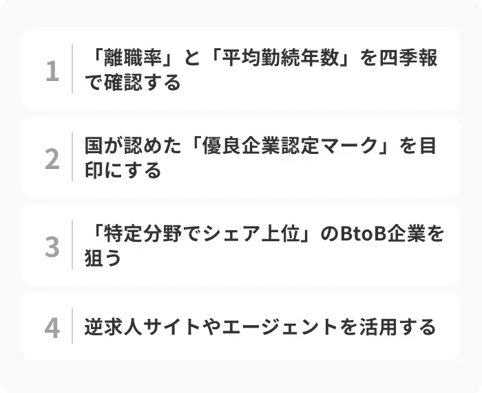 ブラック企業は避けたい！優良中小企業の探し方のイメージ