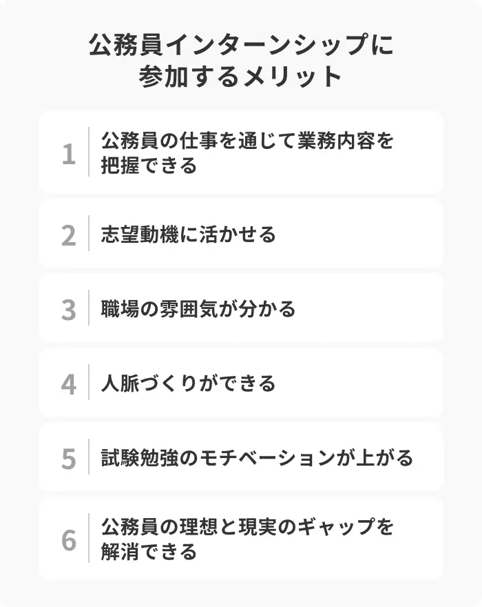 公務員インターンシップの選考通過率を高めるコツ6選のイメージ